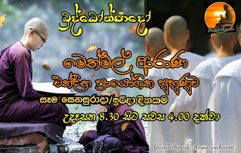 මෙත්මල් ආරාණ එක්දින ප්‍රායෝගික පුහුණුව